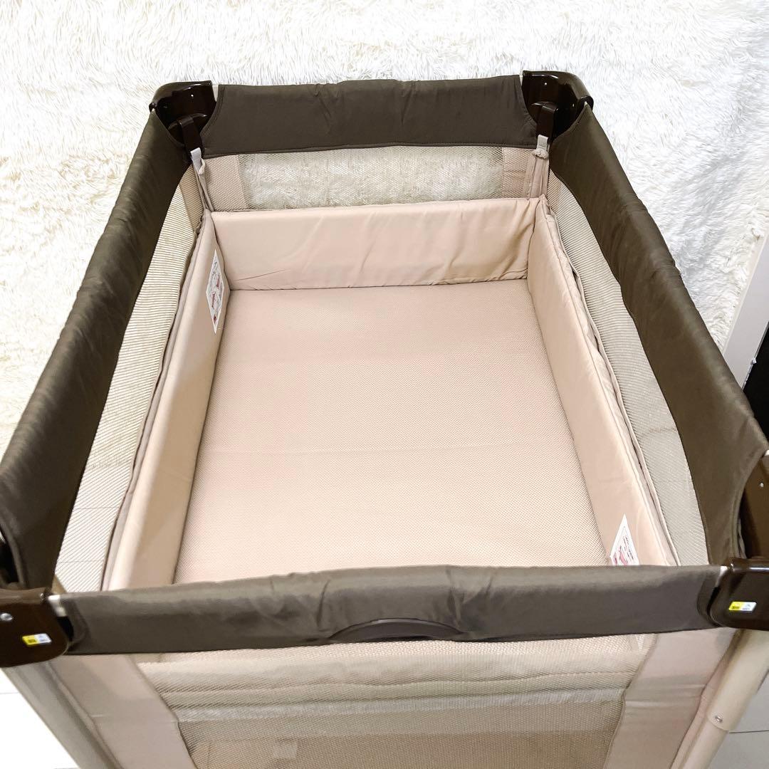 Aprica アップリカ ベビーベッド ココネルエアー ココア 程度良好 美品