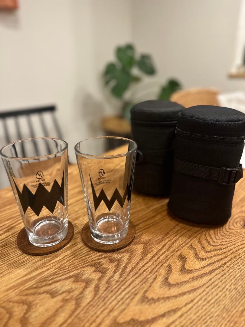 VALIEM バリエム 受注生産 限定グラス 黒2セット 専用コースタ