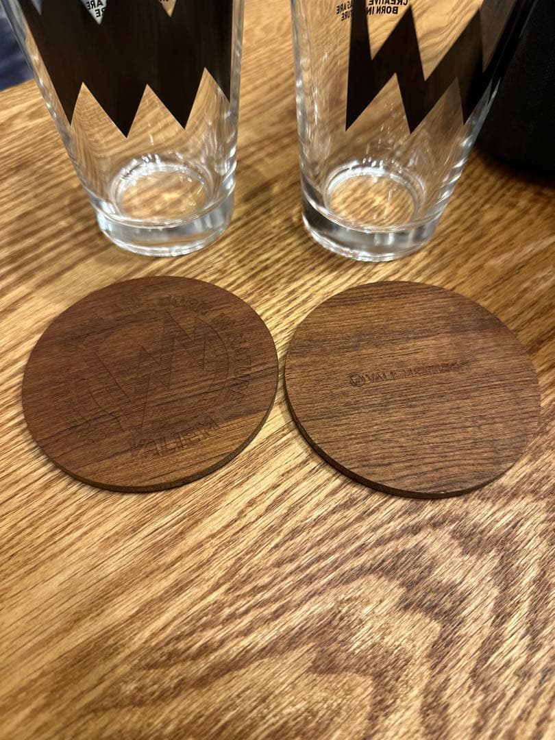 VALIEM バリエム 受注生産 限定グラス 黒2セット 専用コースタ