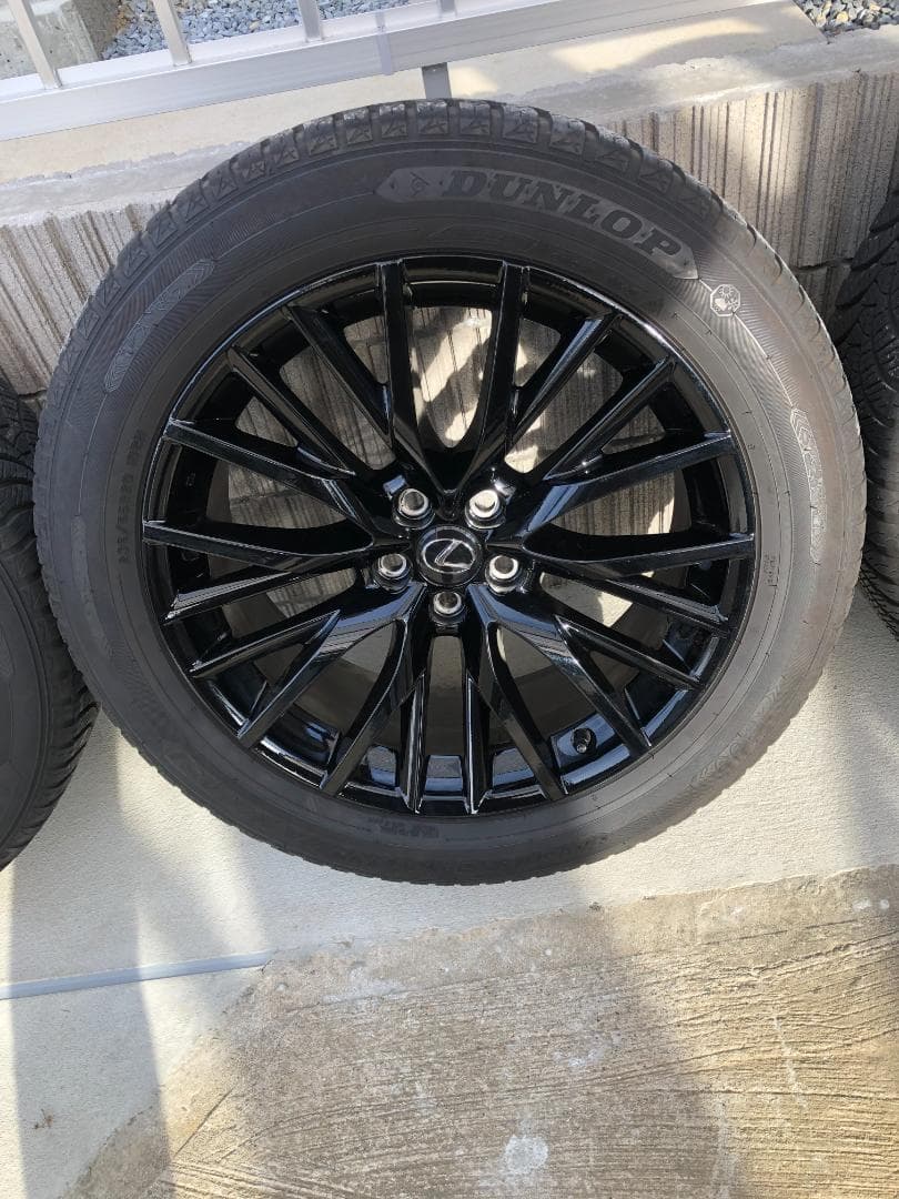 くまレクサスRX 20インチ ブラックホイール タイヤセット美品