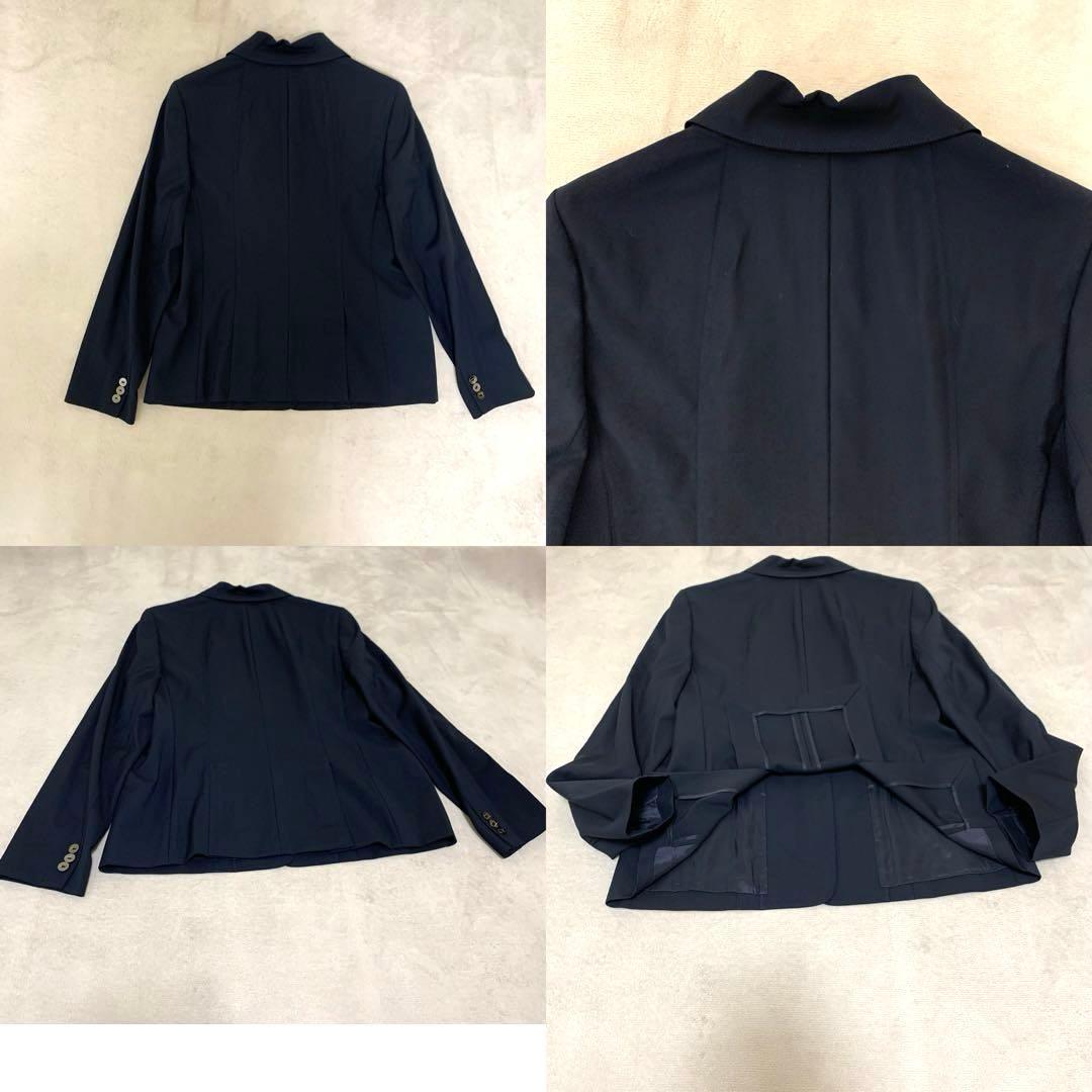 バーバリー ロンドン　スーツ セットアップ　ネイビー　毛100 13BR