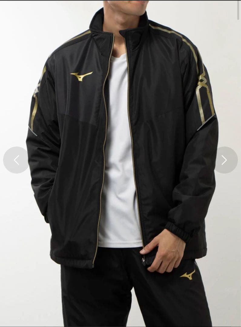 新品　ミズノ　メンズ　ブレスサーモ　ウィンドブレーカージャケットパンツ上下