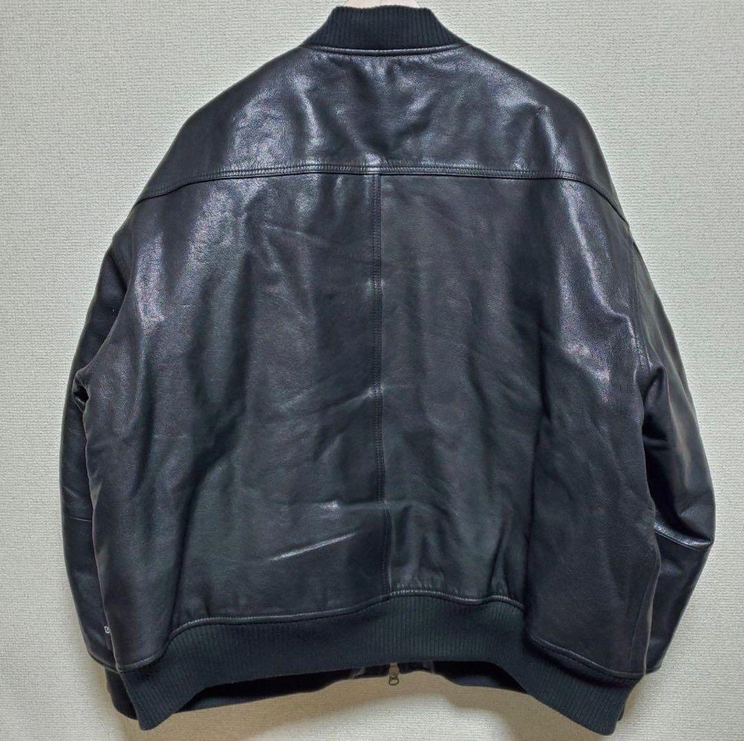 ゴートレザージャケット MA1 本革 山羊革ADAM PATEK 個性派