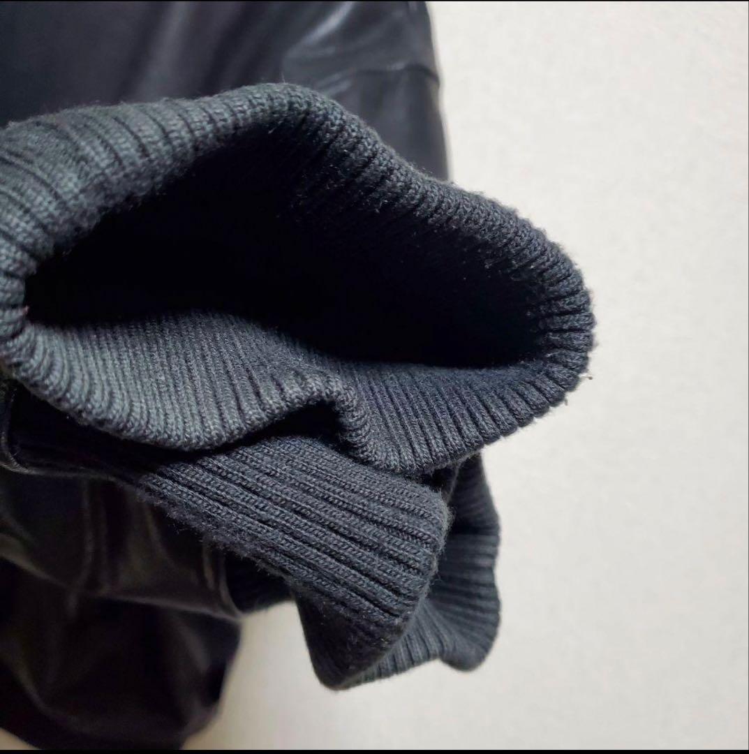 ゴートレザージャケット MA1 本革 山羊革ADAM PATEK 個性派