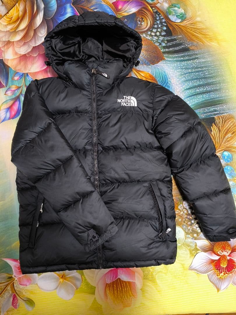 THE NORTH FAC E black ダウンジャケット, S