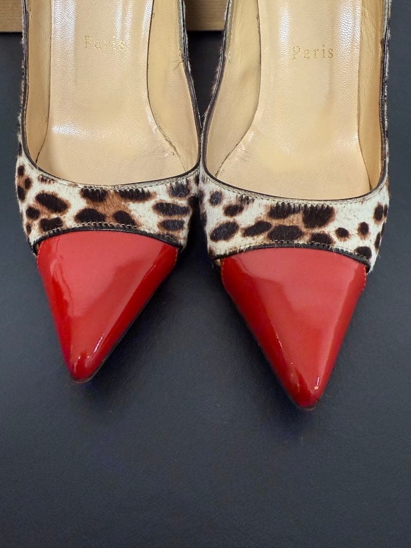 クリスチャンルブタン　レオパード　ハイヒール　36.5