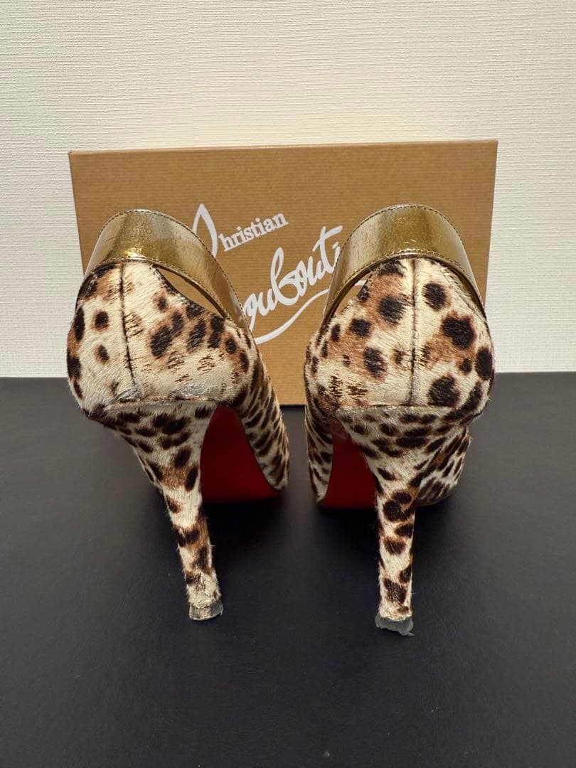クリスチャンルブタン　レオパード　ハイヒール　36.5