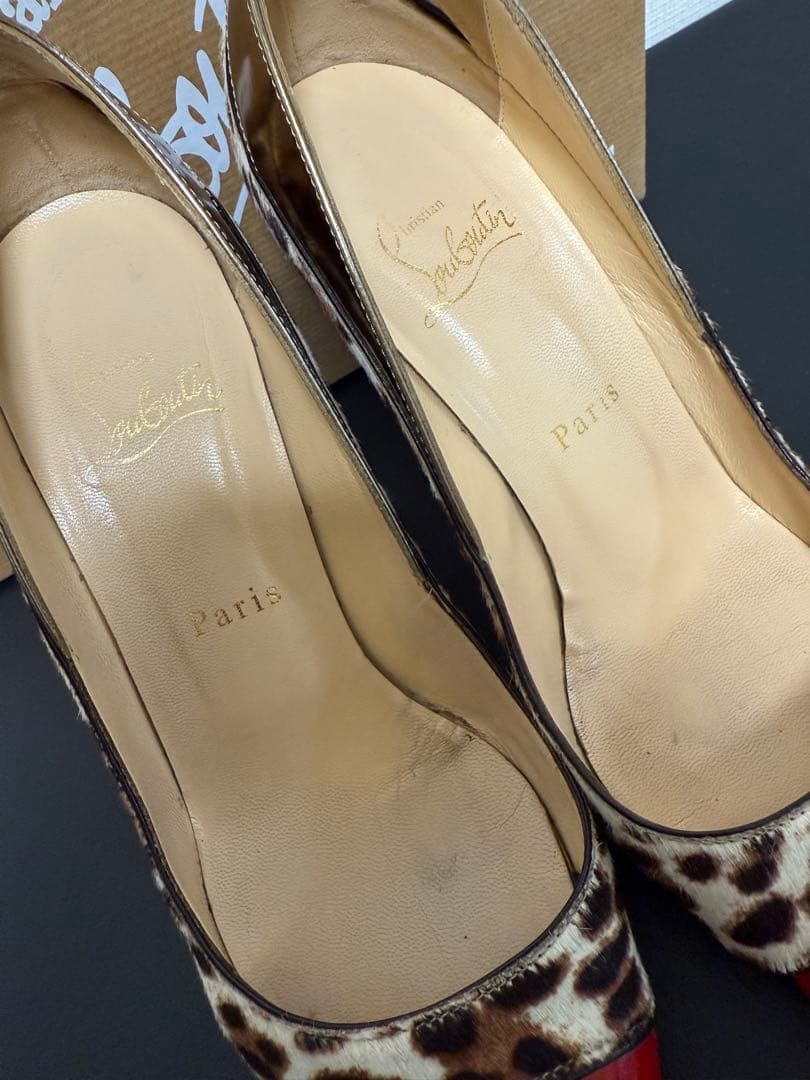 クリスチャンルブタン　レオパード　ハイヒール　36.5