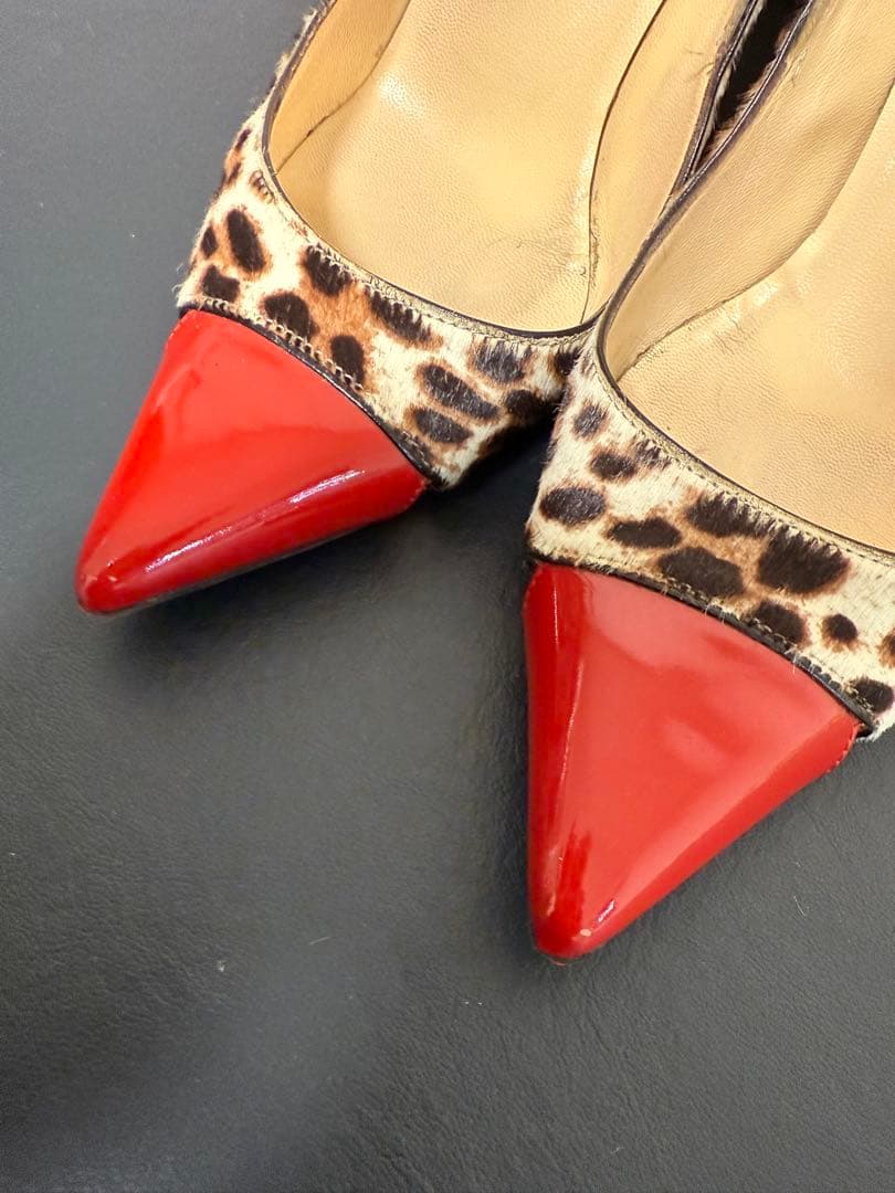 クリスチャンルブタン　レオパード　ハイヒール　36.5
