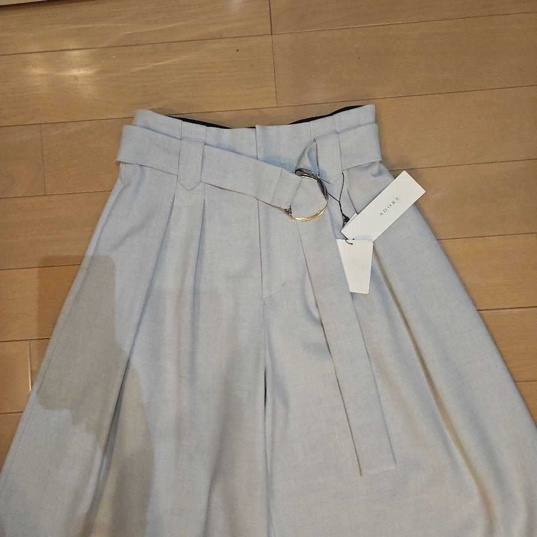 【新品タグ付き】アドーアADORE パンツ ベルト付き 定価39000円