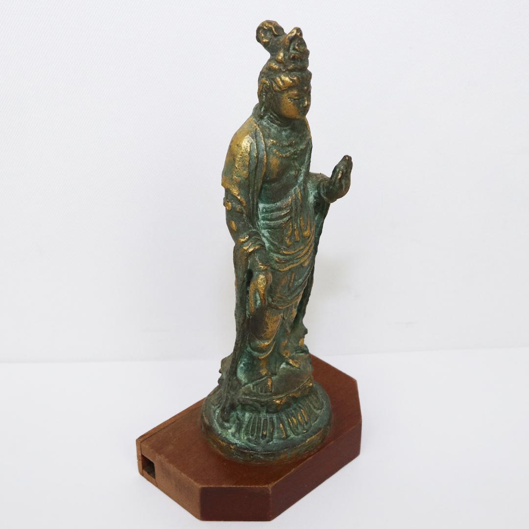 聖観世音菩薩 銅製 北村西望 高さ15cm