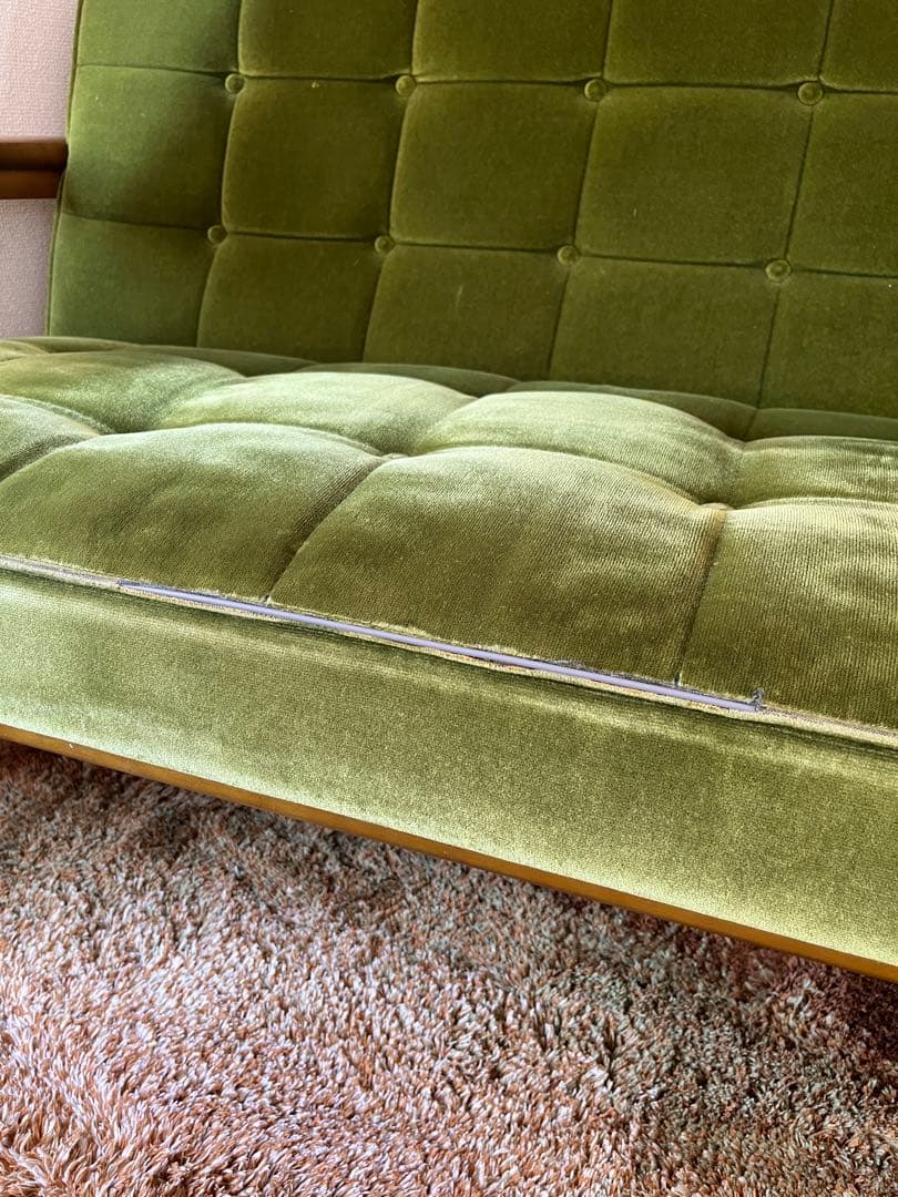 【ねこさん専用】カリモク60 Kチェア 2シーター モケットグリーン