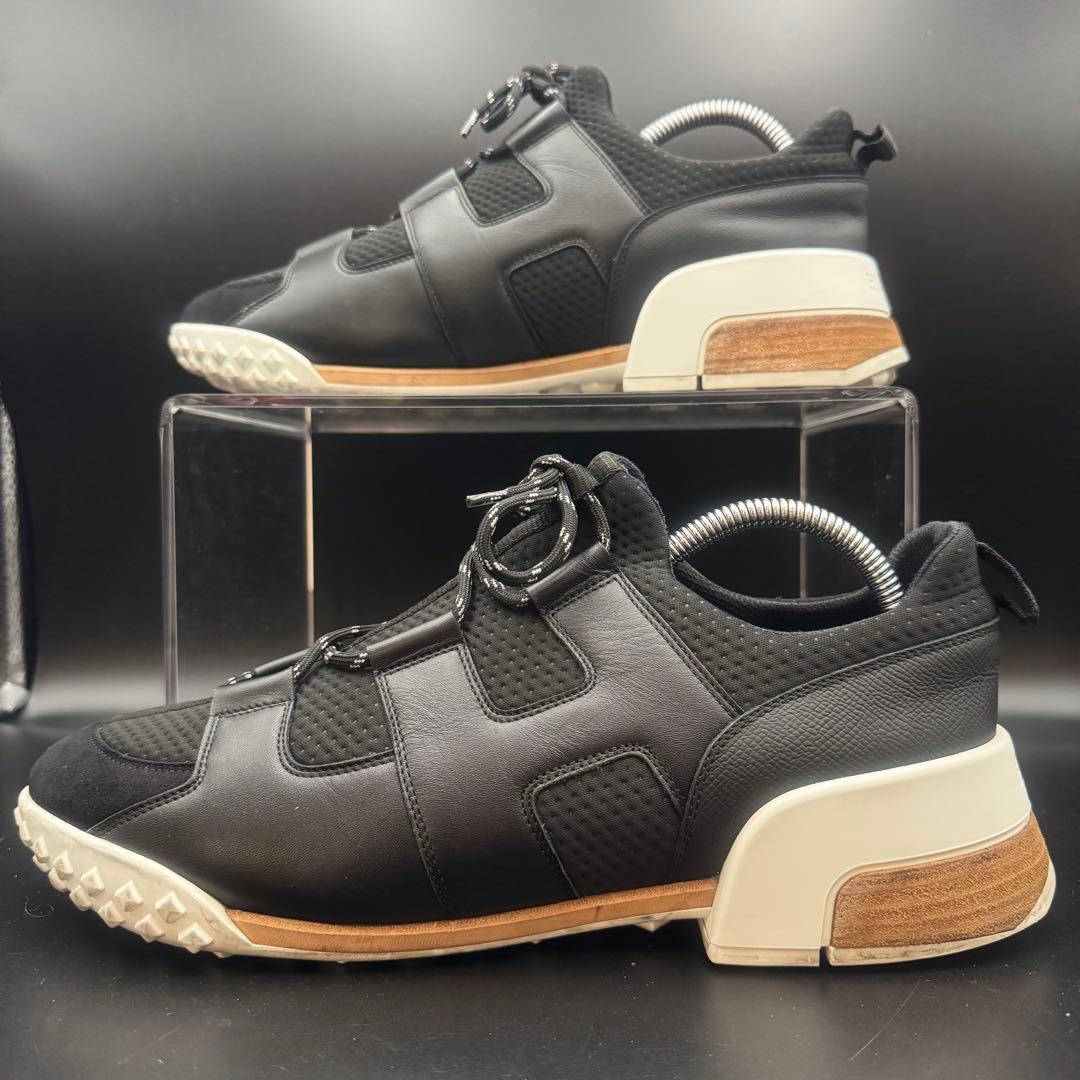 【美品】エルメス ヴォルテージ スニーカー メンズ メッシュ 黒 サイズ29cm