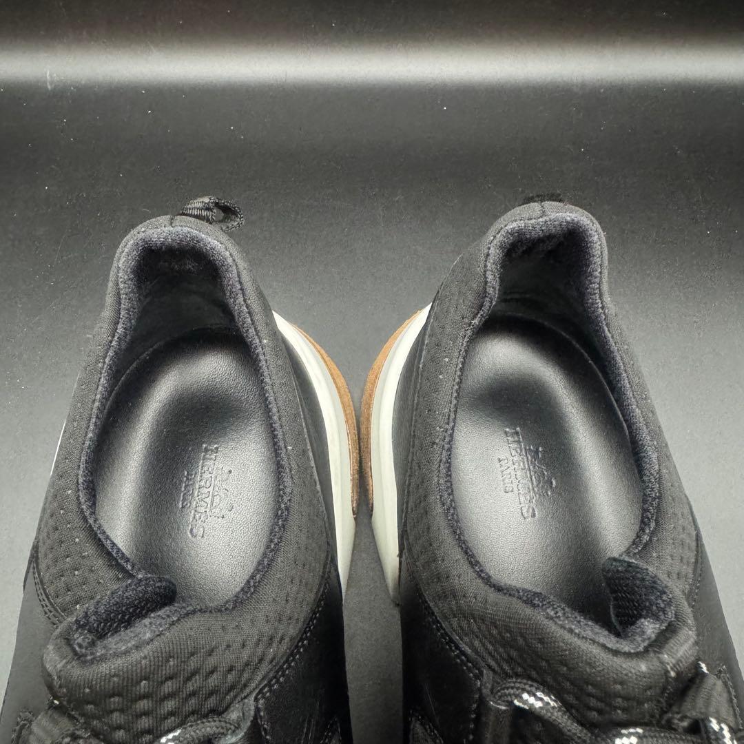 【美品】エルメス ヴォルテージ スニーカー メンズ メッシュ 黒 サイズ29cm