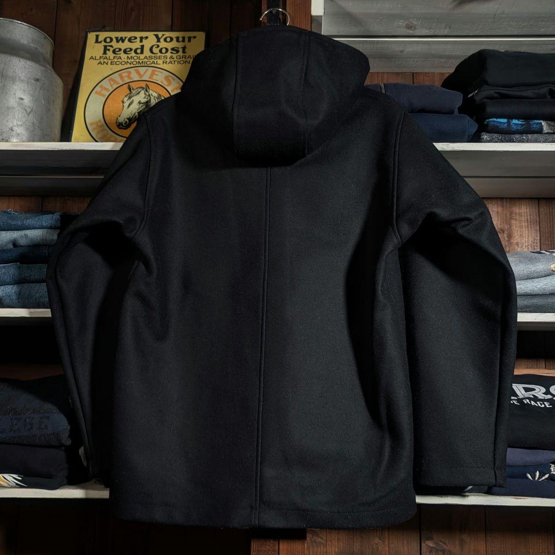 フランス製　70s　VETRA　デッドストック　上質生地　クラシックコート　黒