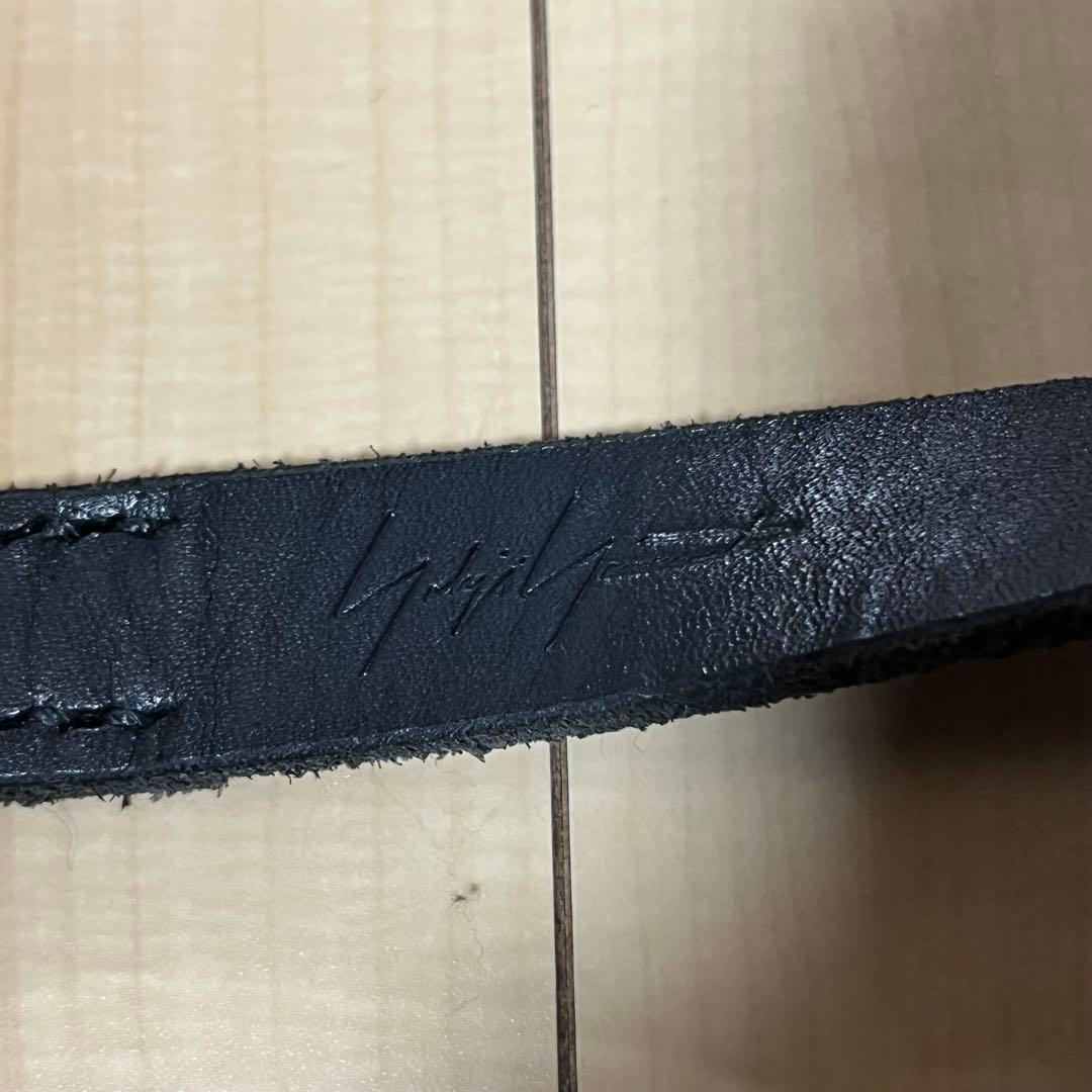 ヨウジヤマモトプールオム　24SS ロングレザーベルト　ブラック