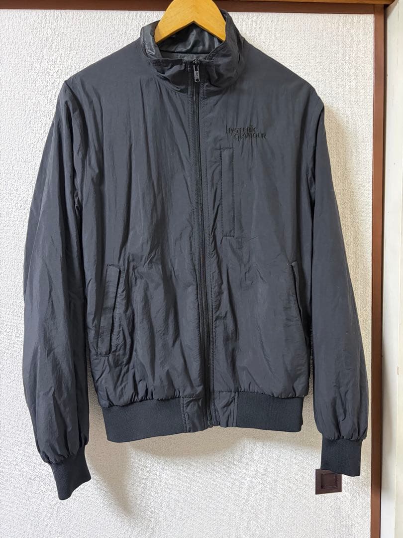 HYSTERIC GLAMOUR ブラックナイロンジャケット