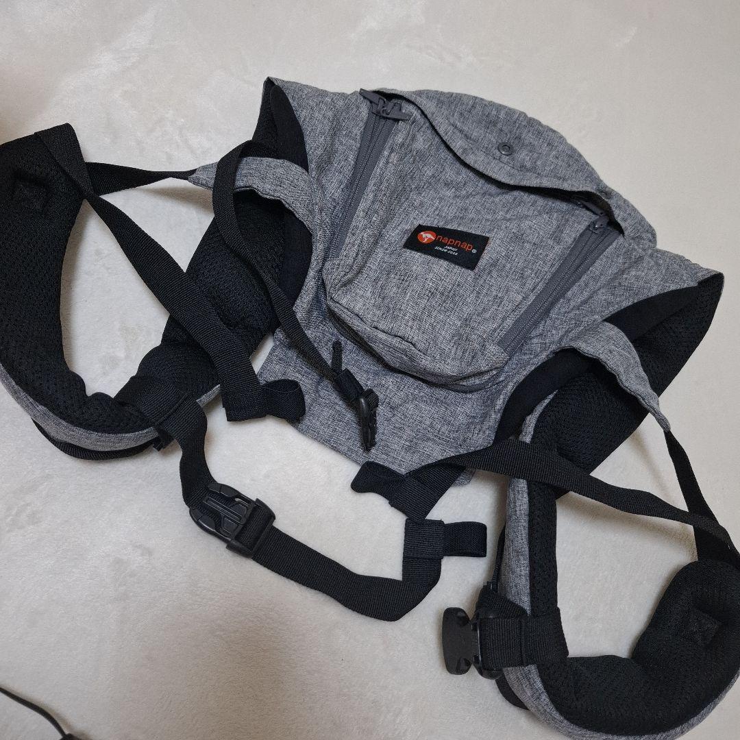 未使用に近い napnap Tran 抱っこ紐 グレー
