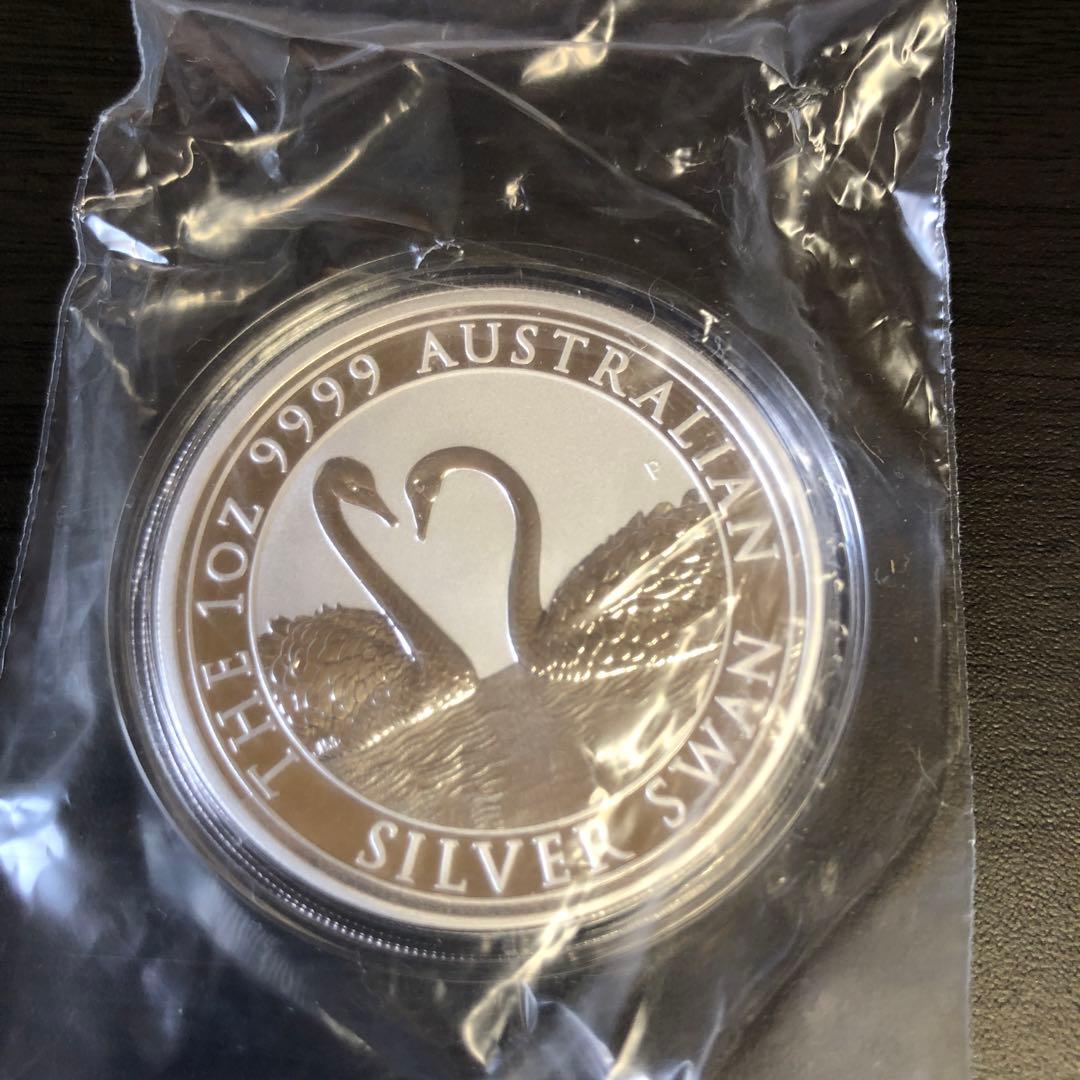 保証書付　2022年 オーストラリア 白鳥 銀貨 1ドル　1オンス　銀貨　金貨