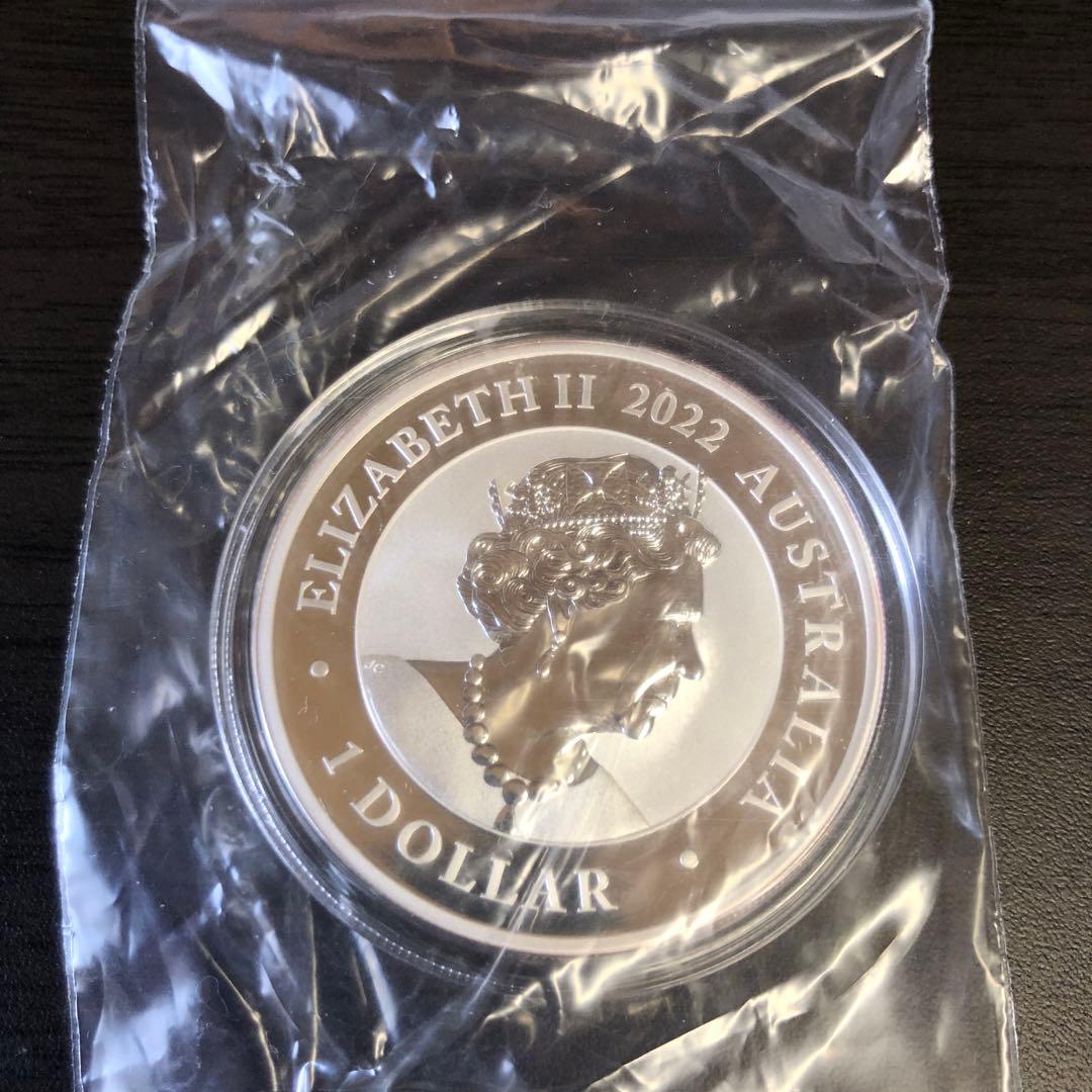 保証書付　2022年 オーストラリア 白鳥 銀貨 1ドル　1オンス　銀貨　金貨