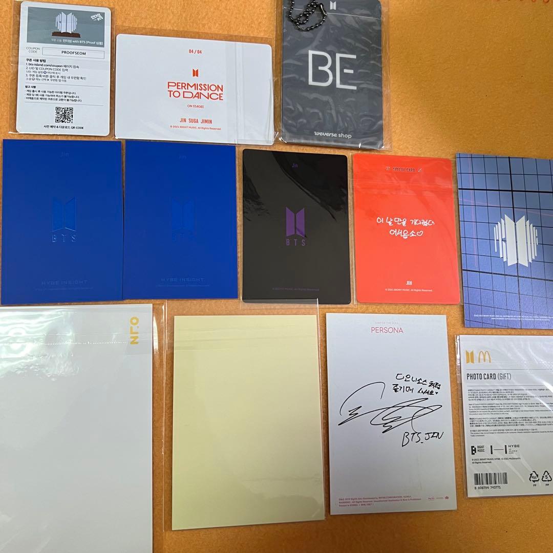 BTS ジン JIN トレカ ミニフォト ポストカード まとめ売り