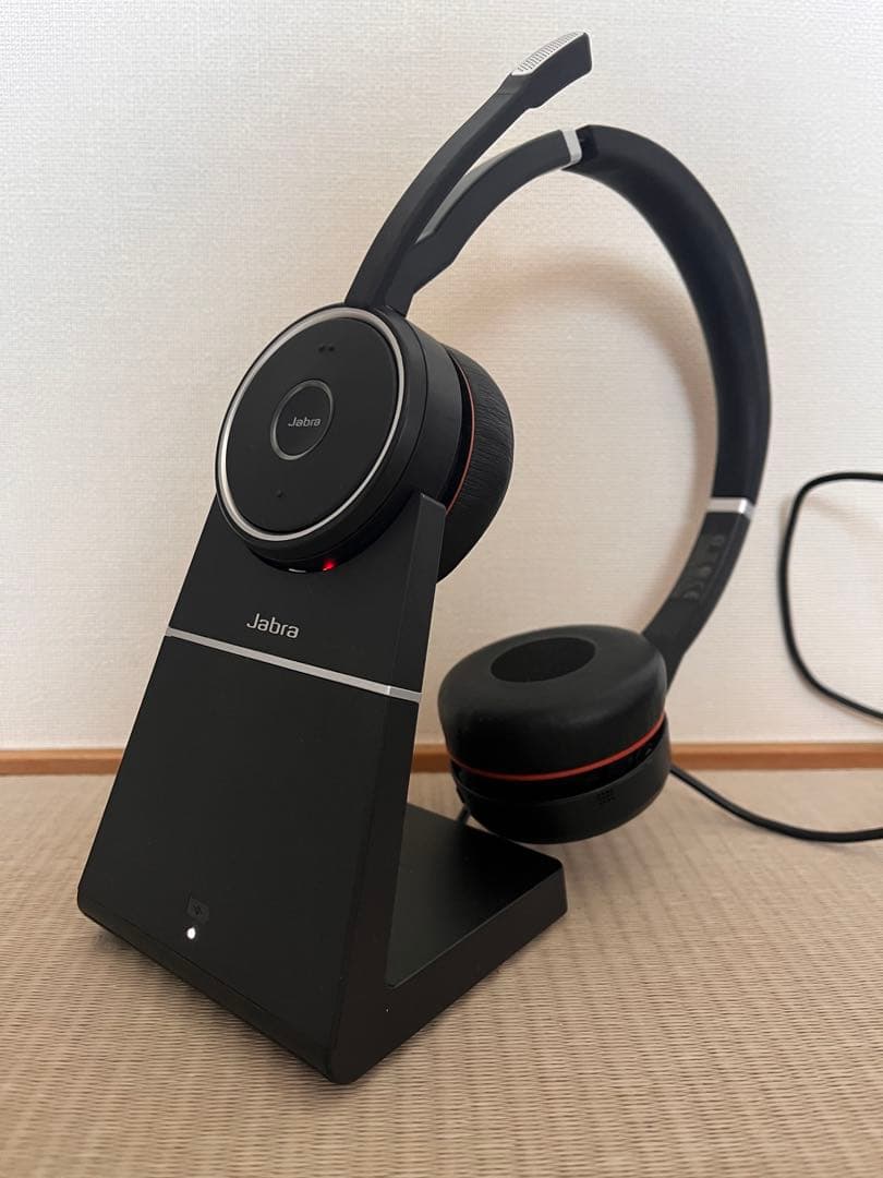Jabra Evolve 75 ワイヤレスヘッドセット 充電スタンド付き