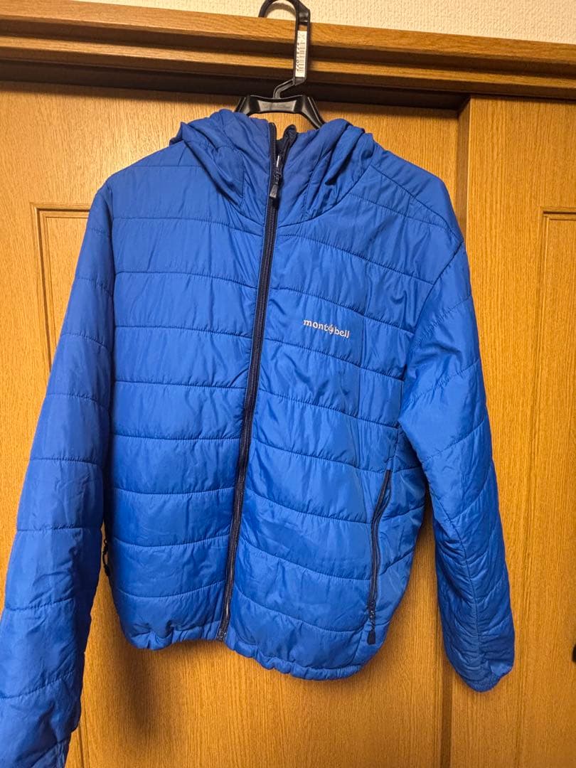 mont-bell リバーシブル ダウンジャケット青 短丈 mサイズ