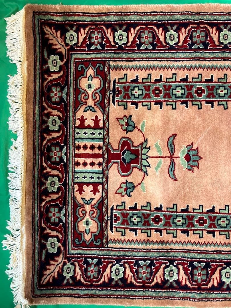 ペルシャ絨毯 ウール 130cm×77.5cm