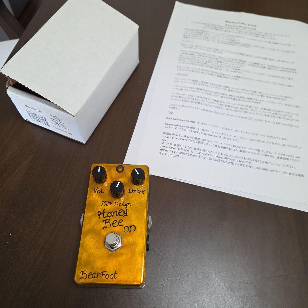 BearFoot Honey Bee OD ギターエフェクター