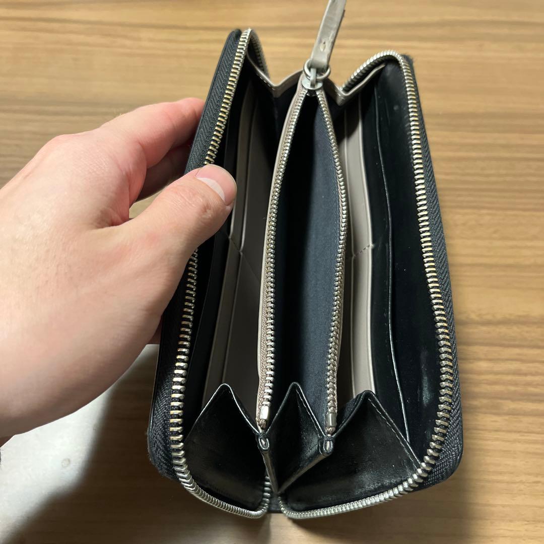 マルジェラ 長財布 カーフスキン　黒　山口一郎