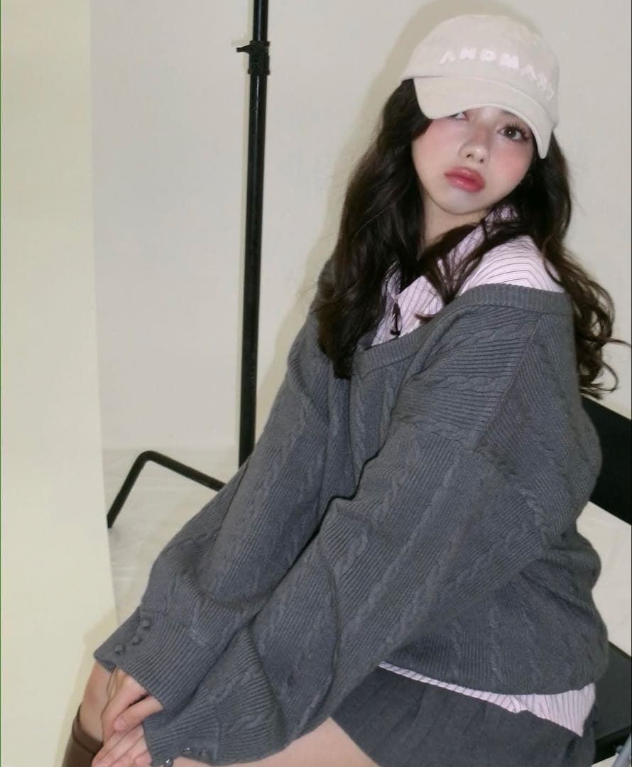 帽子 andmary Mary logo cap