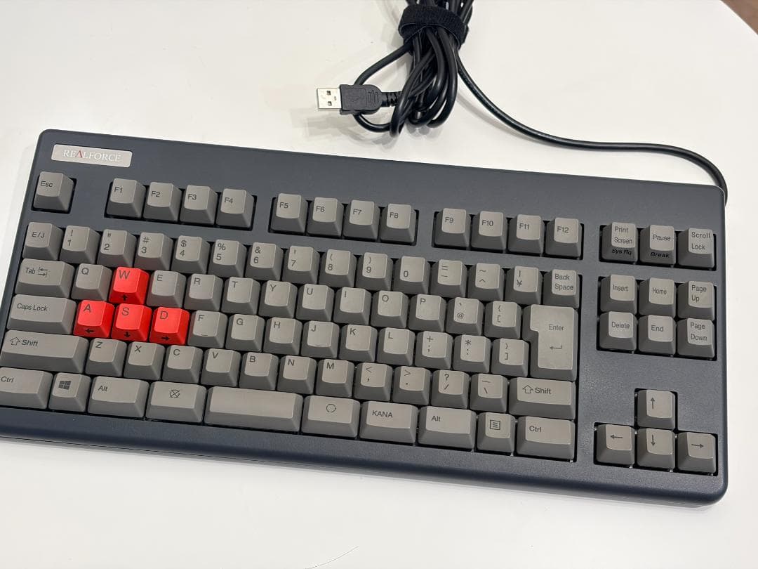 【動作良好】REALFORCE 91UG-S テンキーレス／静音／本体のみ