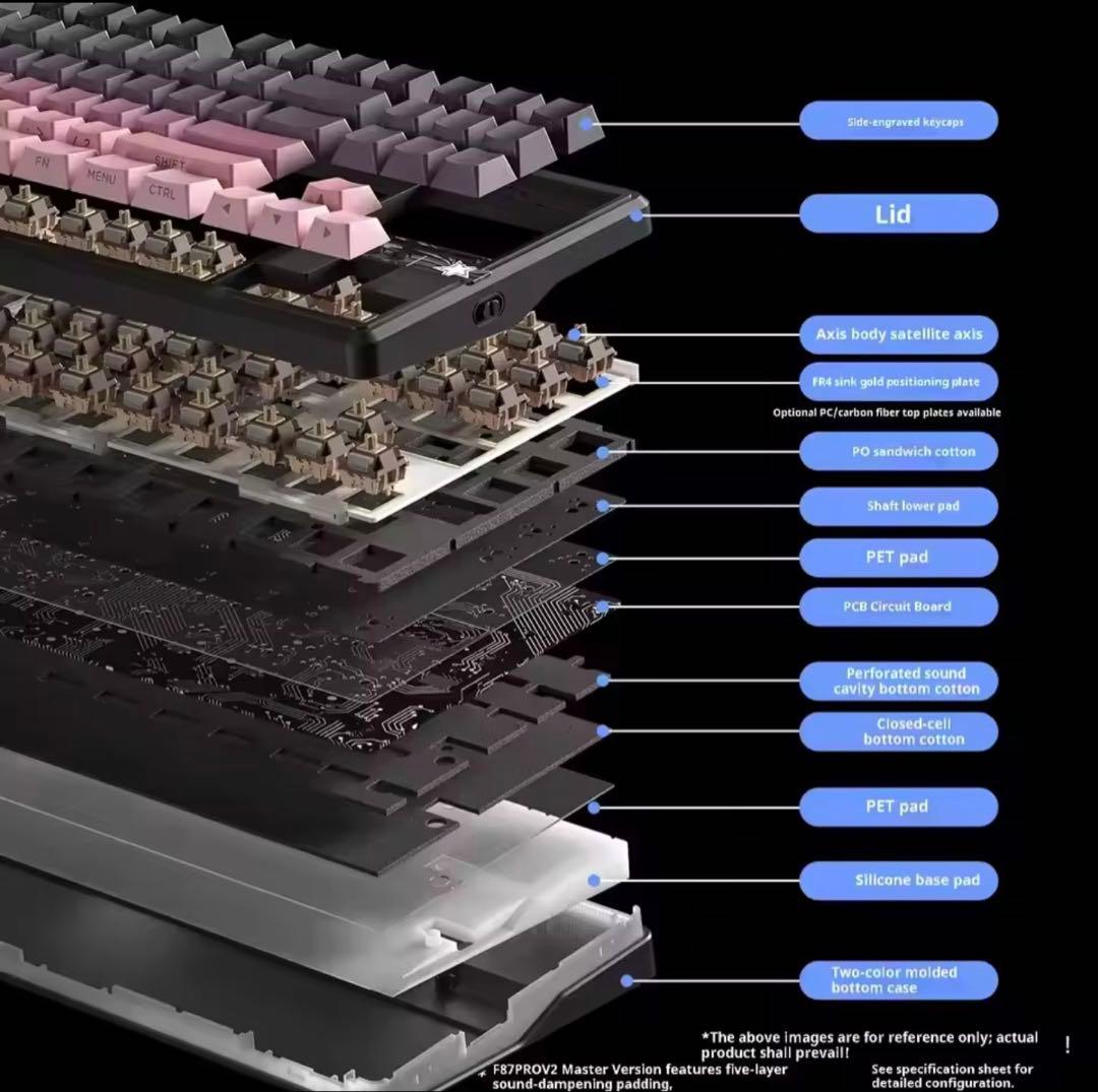 Aula F87 Pro V2 メカニカルキーボード 12000mAh 8KHz