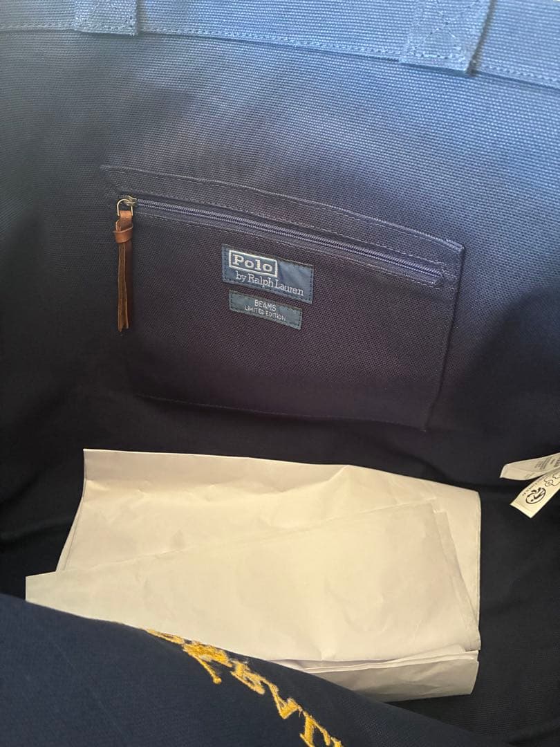 POLO RALPH LAUREN ネイビー トートバッグ ONE