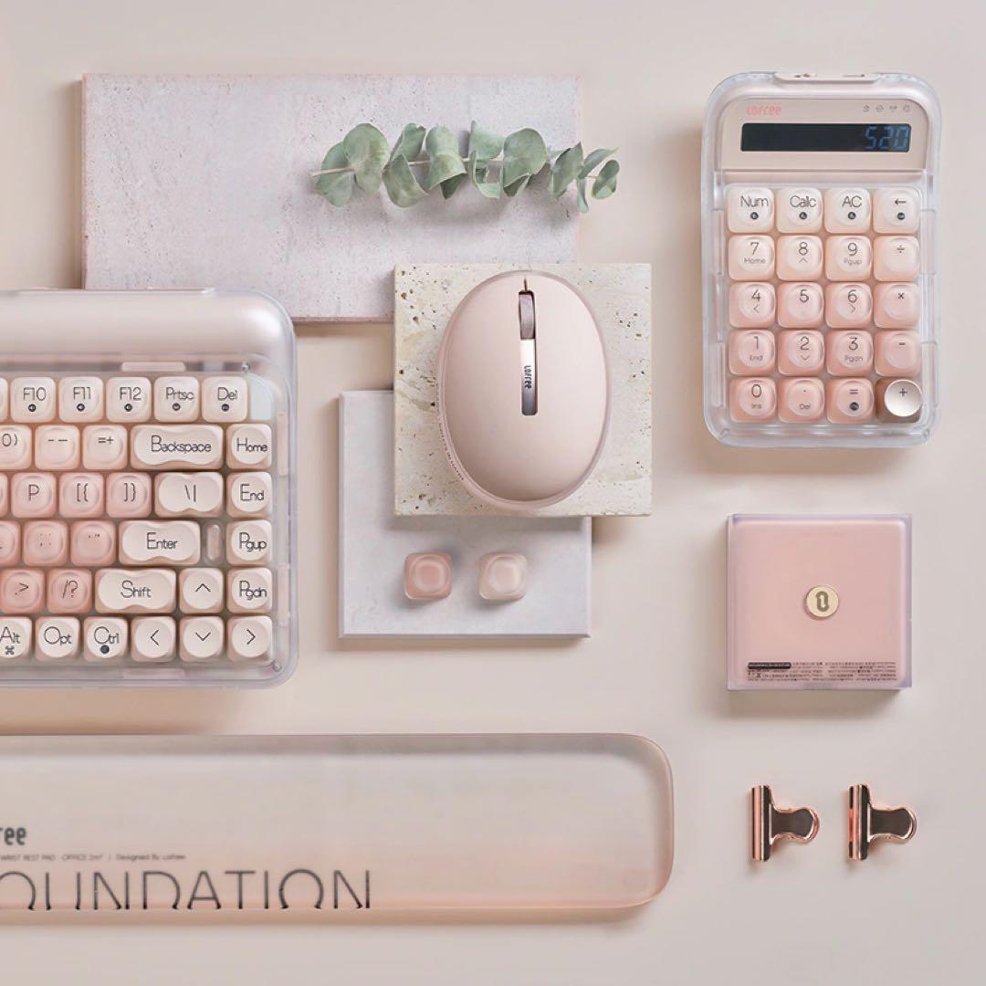 【日本未発売！】Lofree マウス ピンク ファンデーションミルクプリン