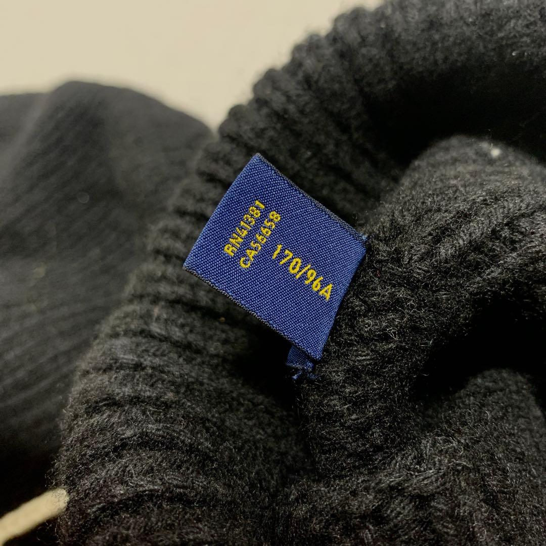 POLO RALPH LAUREN　PWING HIGH NECK KNIT　黒