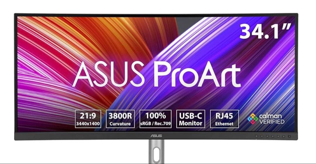 ディスプレイ・モニター本体 ASUS ProArt Display PA34VCNV