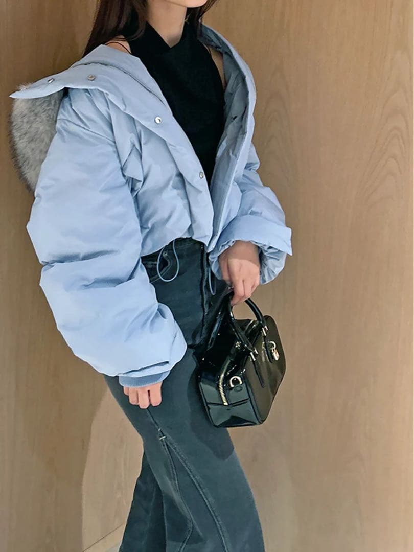 SNIDEL 西川フードファーショートダウンコート