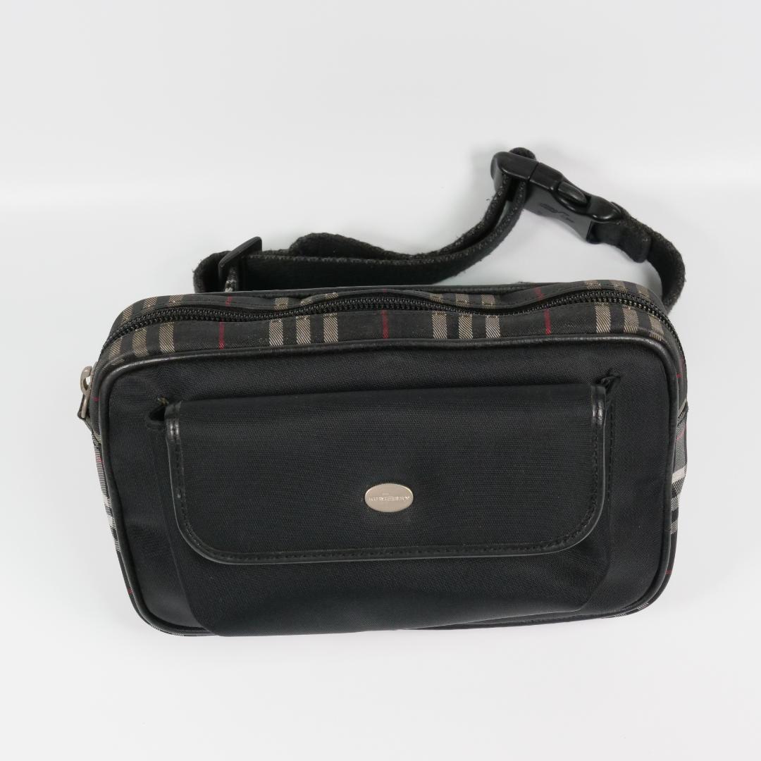 希少上品✨バーバリー ウエストバッグ ノバチェック キャンバス