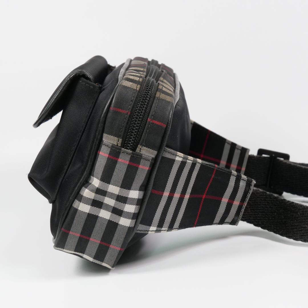 希少上品✨バーバリー ウエストバッグ ノバチェック キャンバス