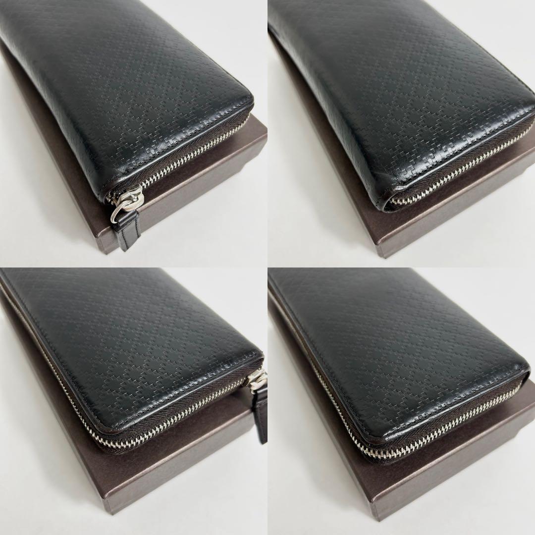 ✅【美品】 メンテ済み グッチ　ラウンドファスナー　GUCCI レザー　長財布