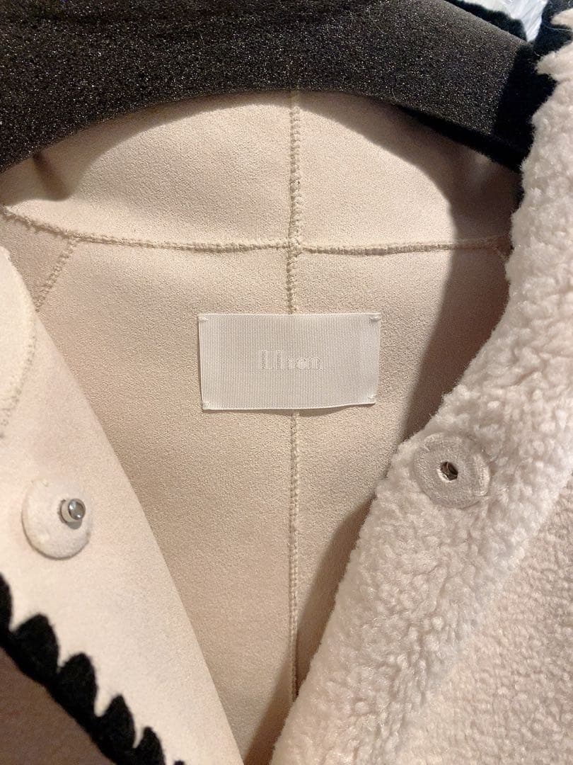 LIten♡Scallop Boa Hoodie ♡Ivory