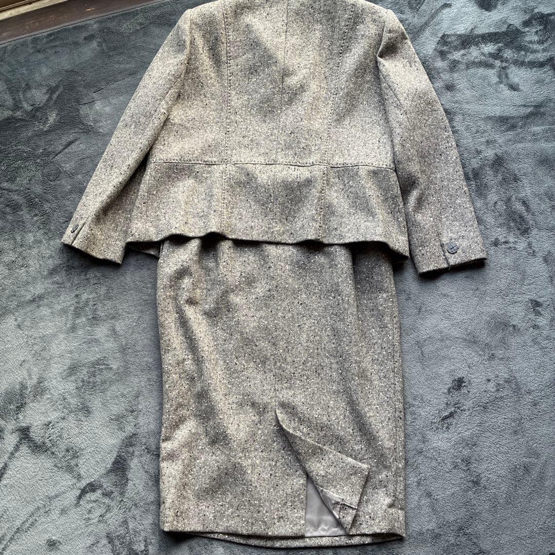 カシミア100% Leilian レリアン tweedセットアップ 13号