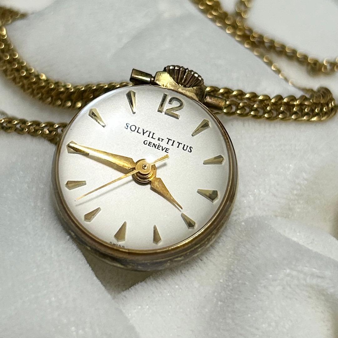 希少 SOLVIL ET TITUS ソルビエタイタス 球体 ペンダントウォッチ