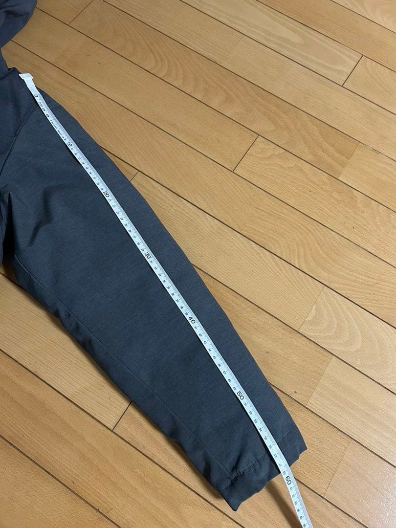 DANTON グレー ファー付きダウンジャケット