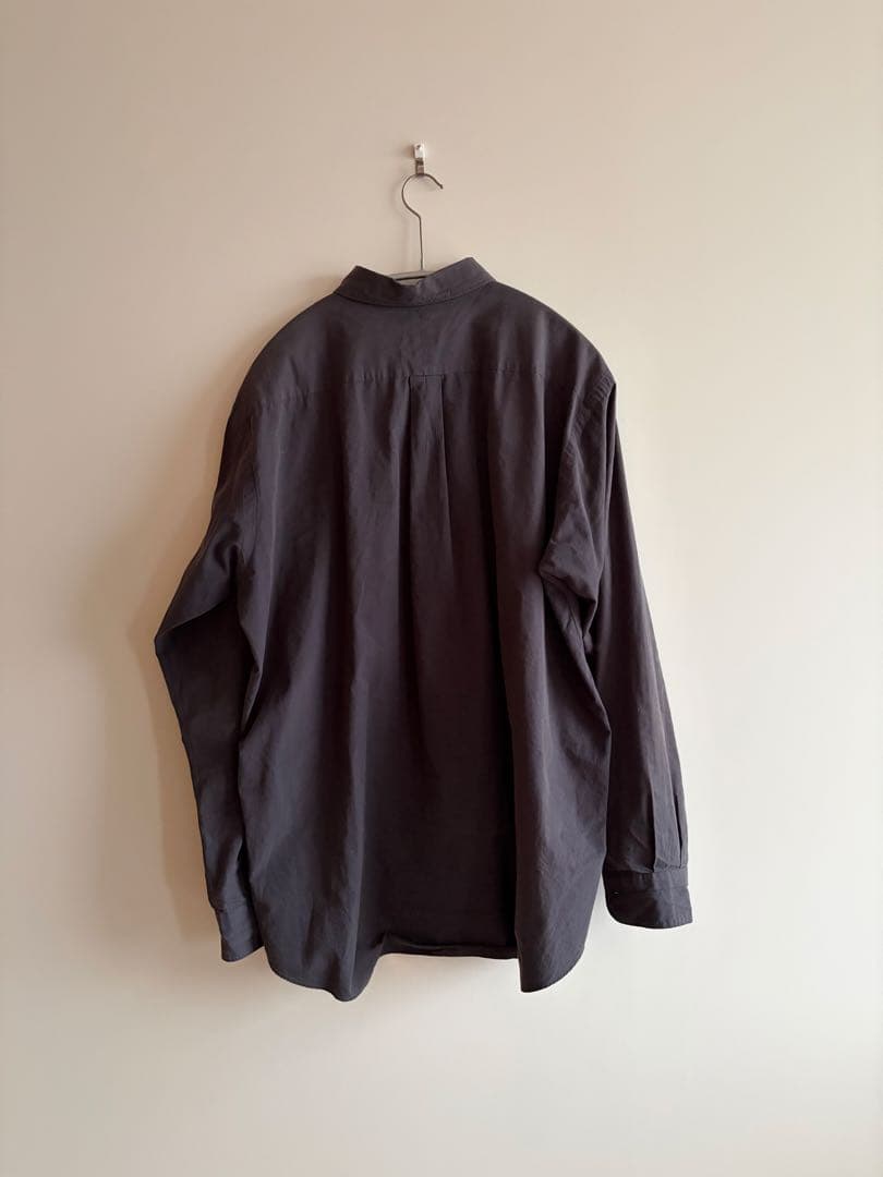 COMOLI ダークグレー 長袖シャツ