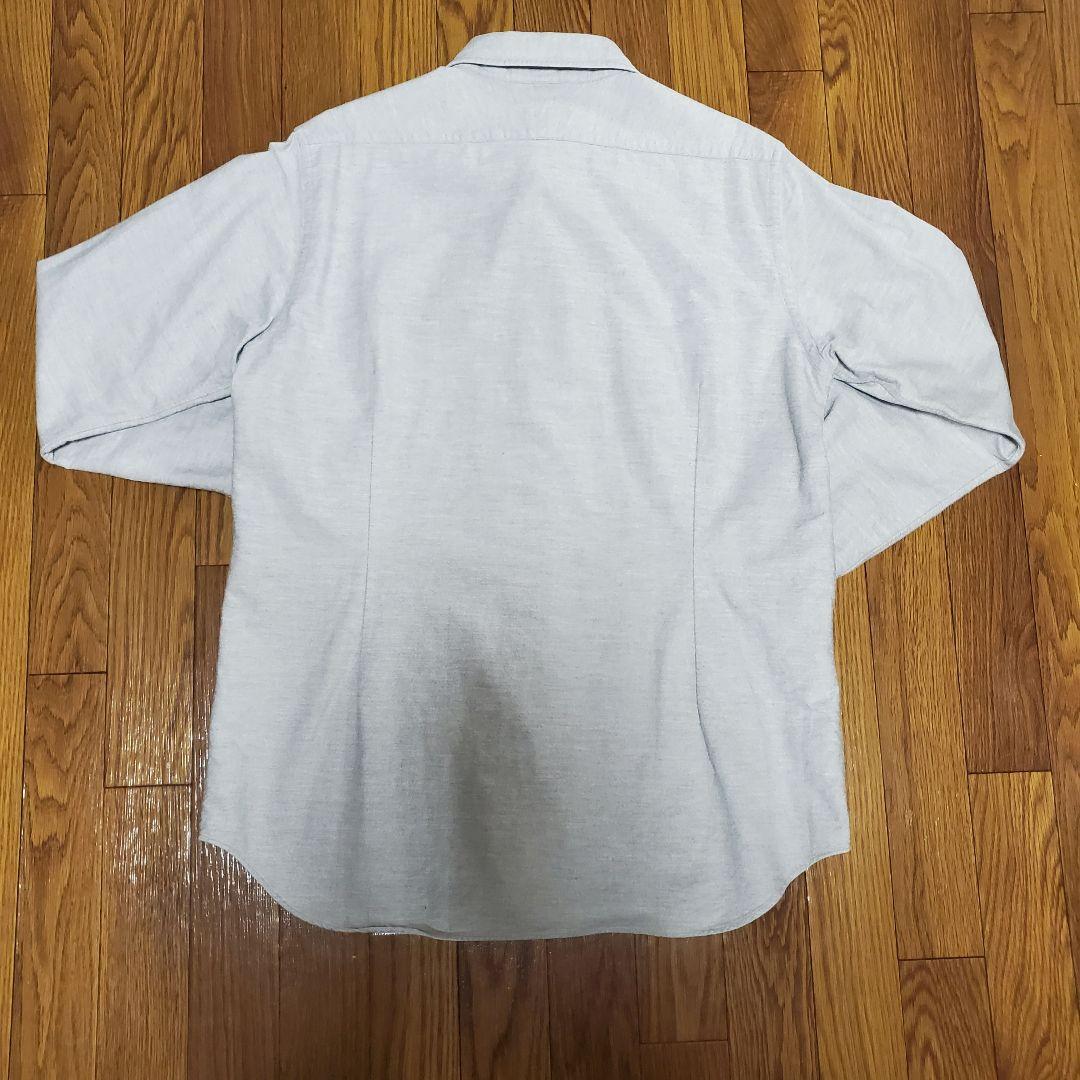 ナイジェルケーボン ブリティッシュオフィサーズシャツ 52 グレー