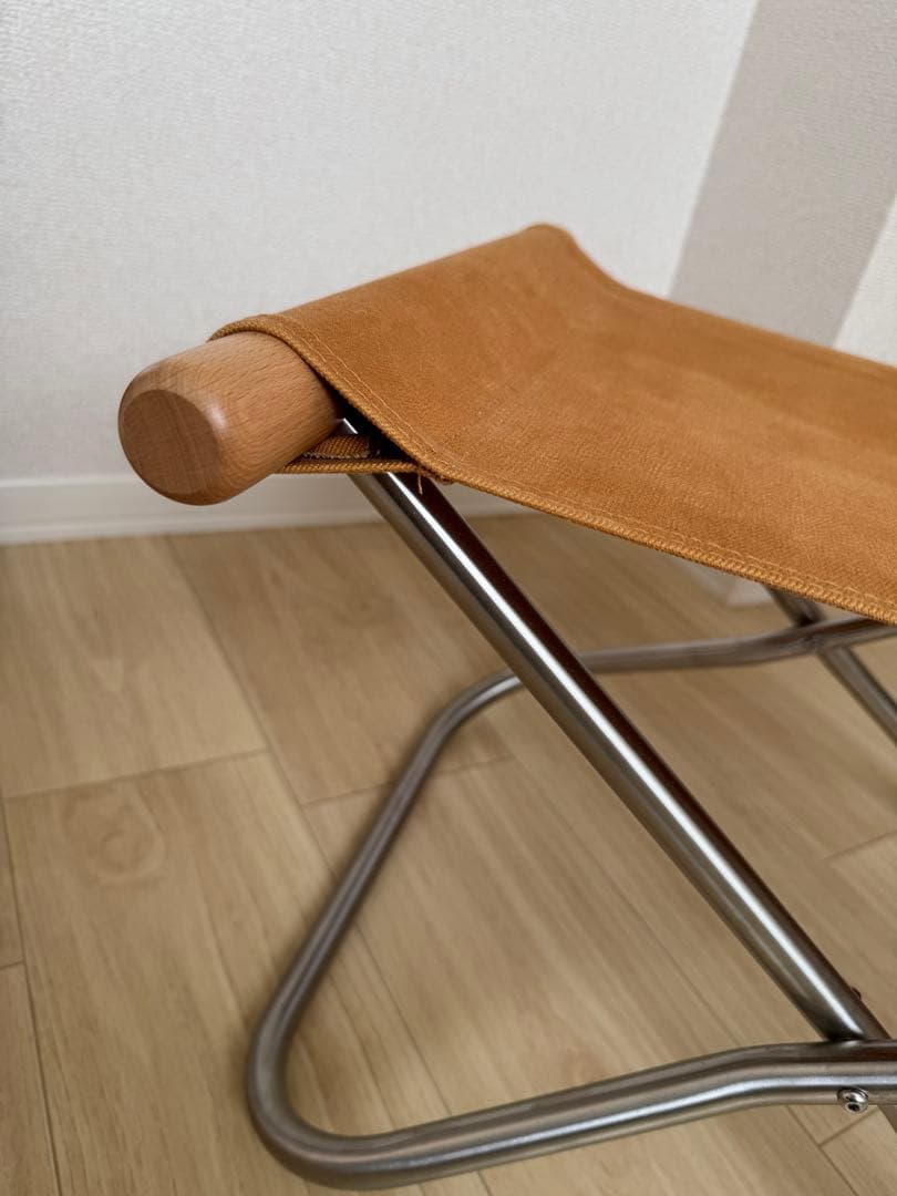 セット販売　ニーチェアx オットマンセット ナチュラル✖️キャメル