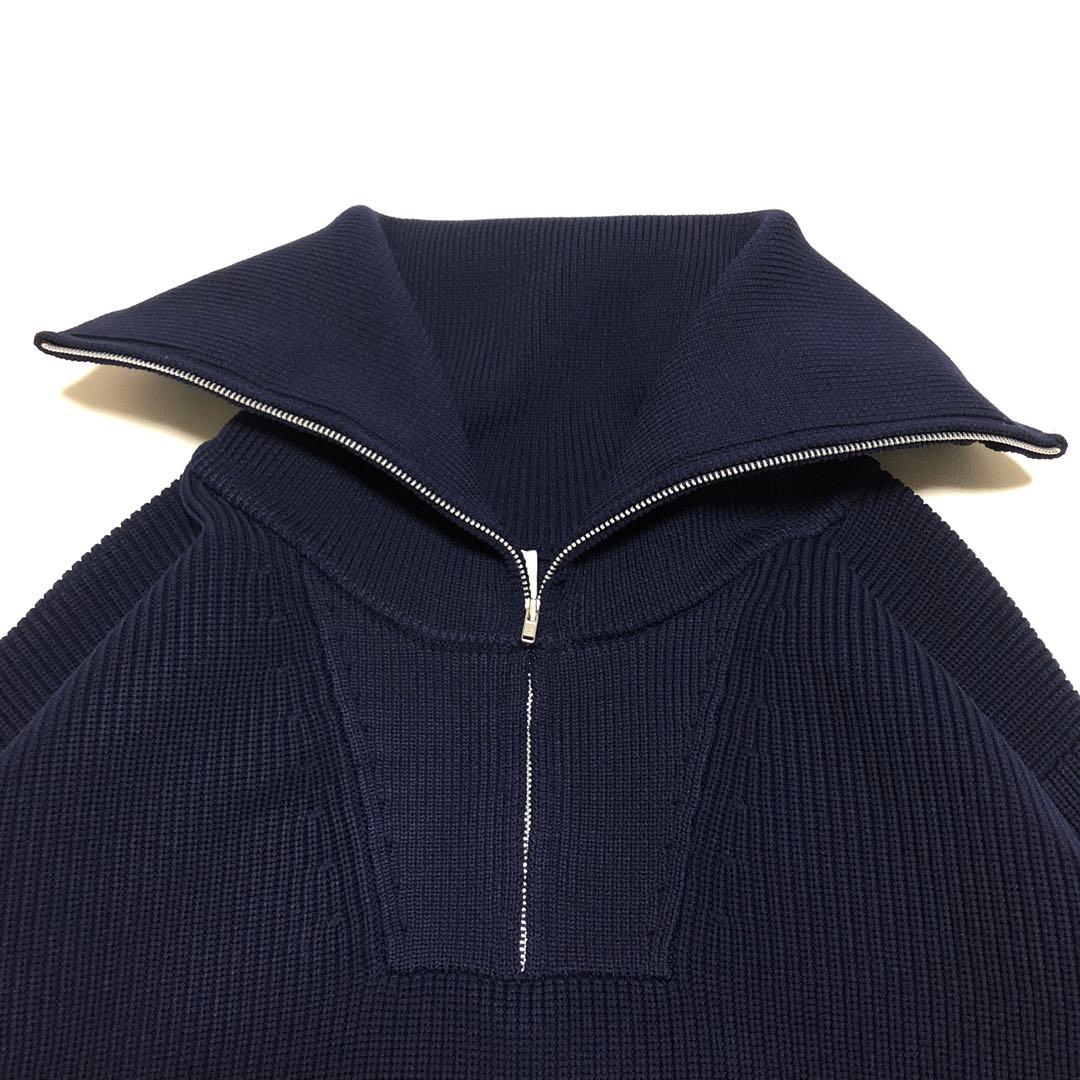 美品　ウィムガゼット　THE PAUSE　ビッグカラーハーフジッププルオーバー