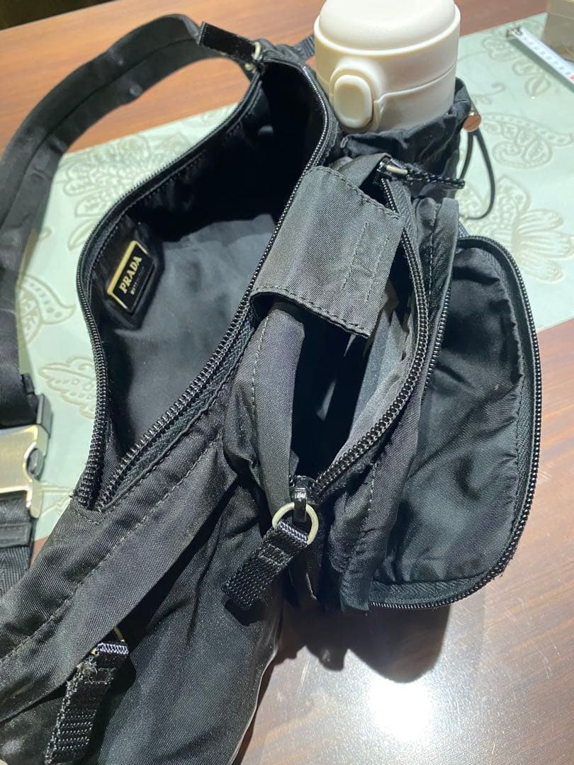PRADA ブラック ボディ・ウエストバッグ